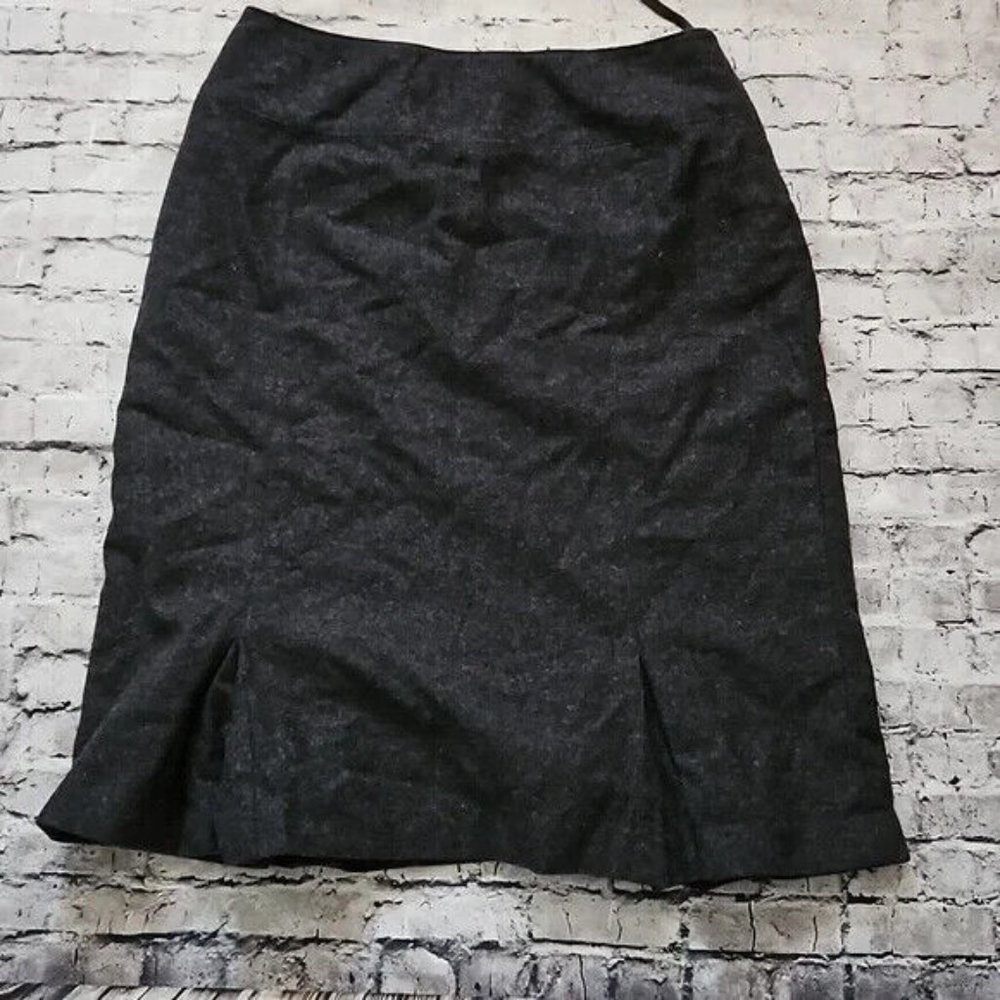 Banana Republic Gray Wool Skirt work office business 6